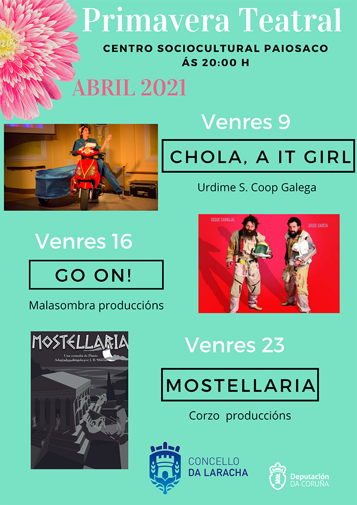 Primavera Teatral o venres 9 de abril en Paiosaco