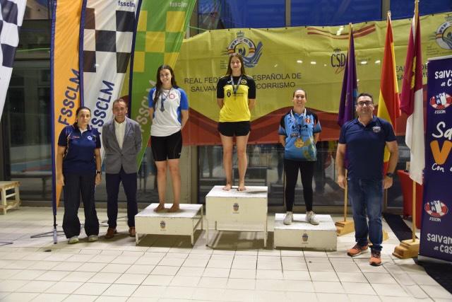 Noelia Loureiro Serrano en el podio.